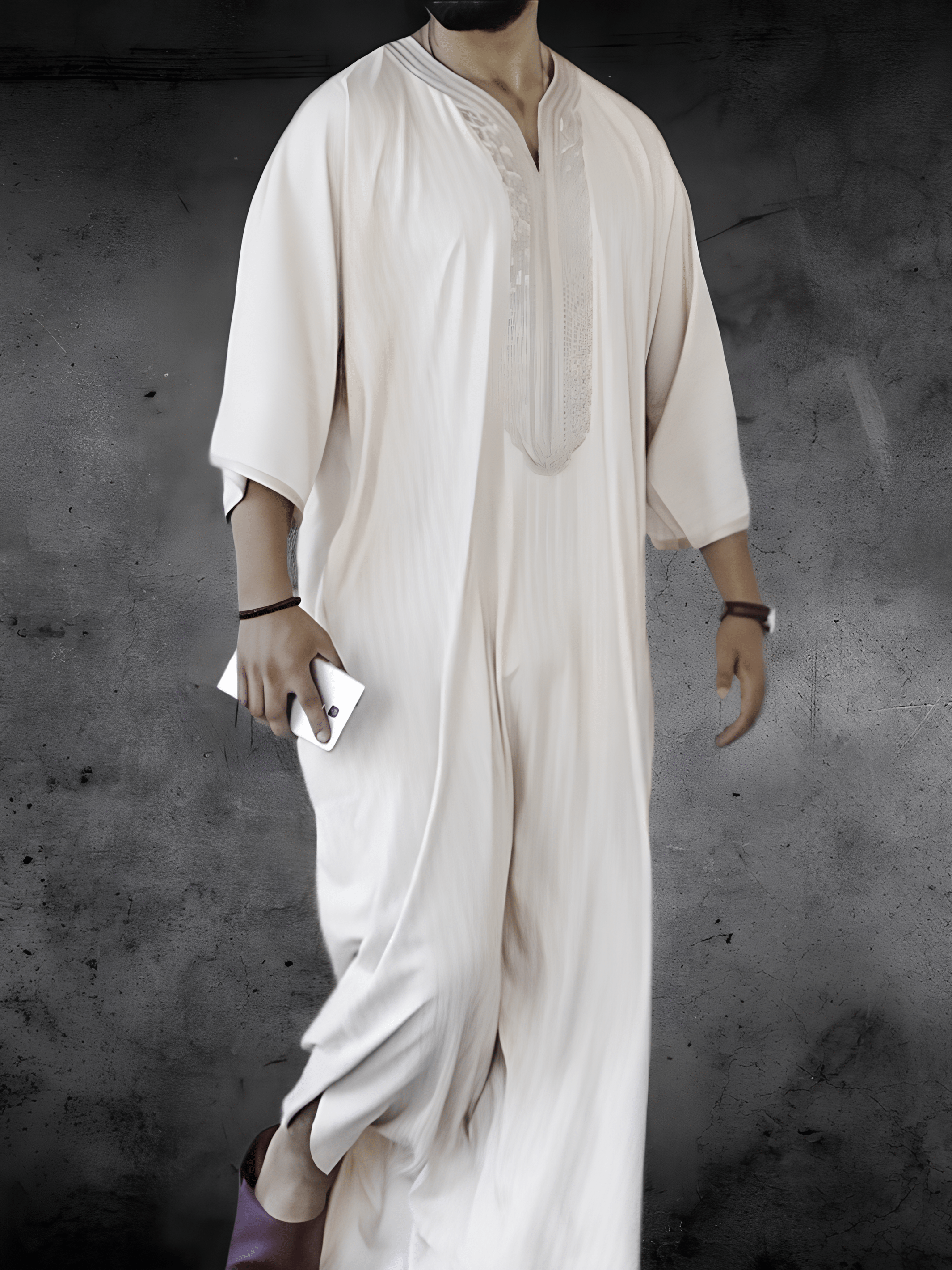 Djellaba Blanc Homme