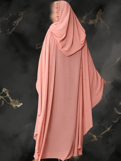 Djellaba Capuche Femme <br> Modèle #FRAMBOISE