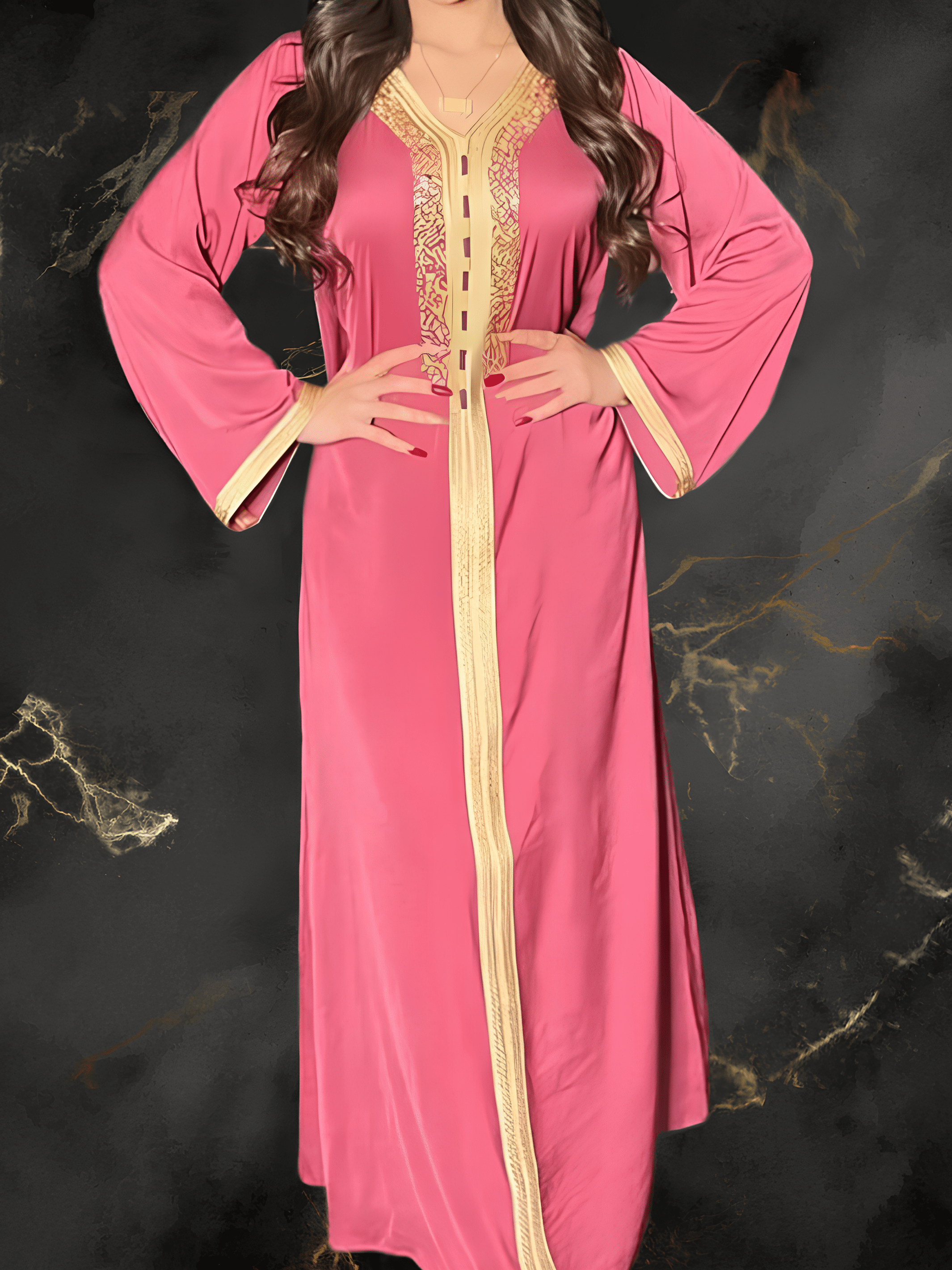 Djellaba Femme Rose