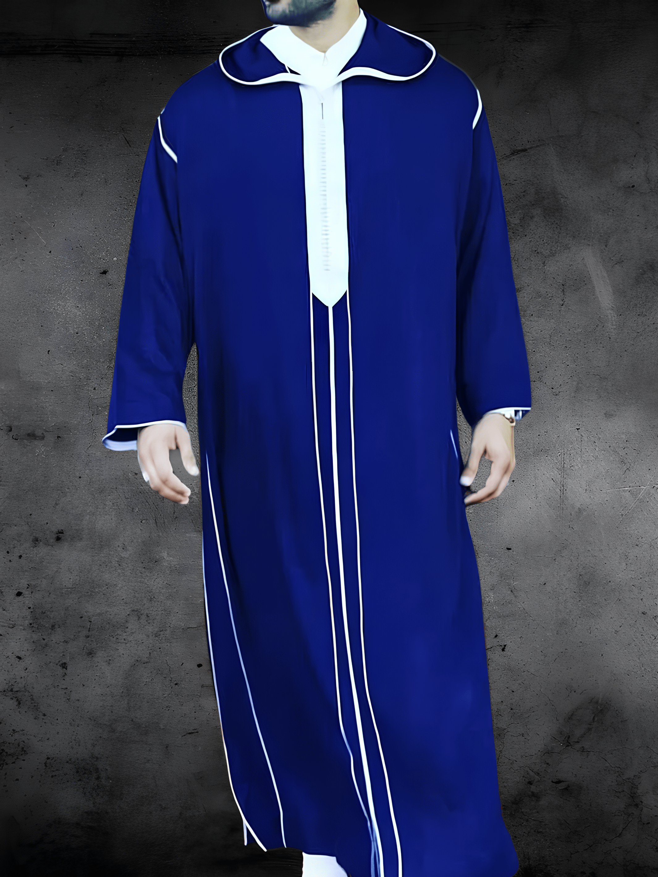 Djellaba Homme Bleu