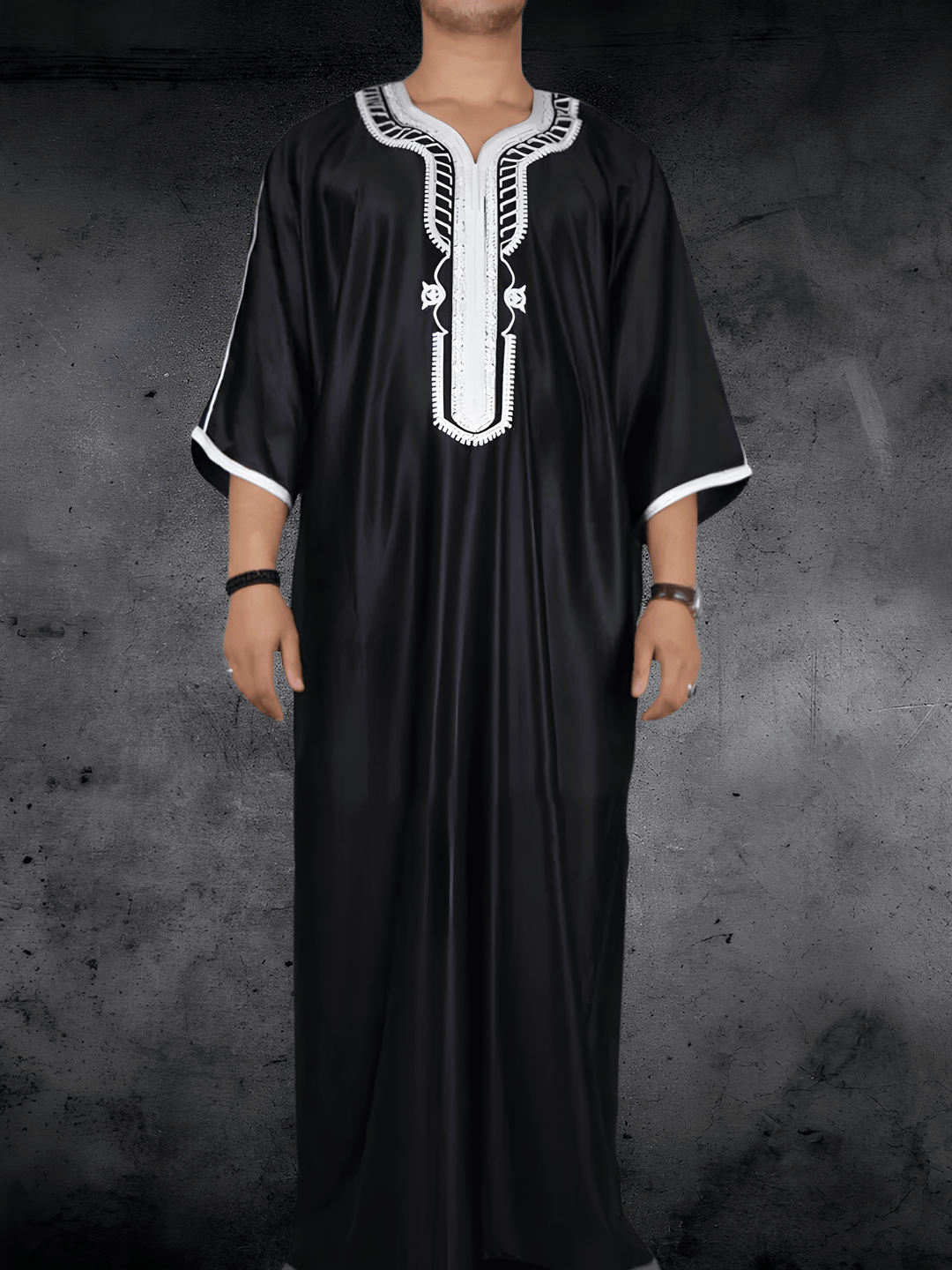 Djellaba Homme Noir